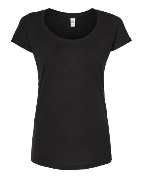 Tultex Women's Poly-Rich Scoop Neck T-Shirt thumbnail 3