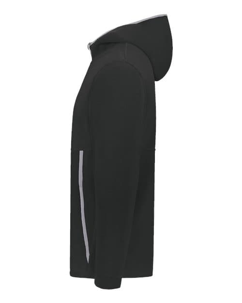 Augusta Sportswear Youth Eco Revive™ Polar Fleece Hooded Full-Zip Jacket thumbnail 4