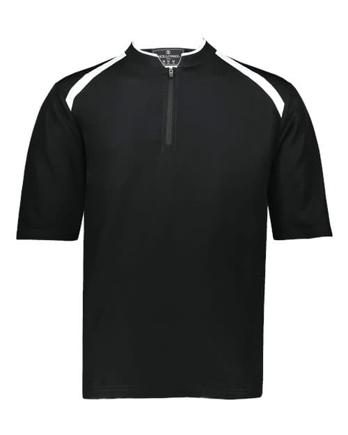 Holloway Youth Clubhouse Short Sleeve Quarter-Zip Pullover thumbnail 2