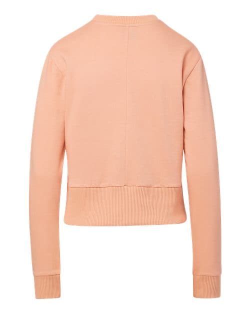 MV Sport Women's Romi Cloud Fleece Crop Crewneck Sweatshirt thumbnail 3