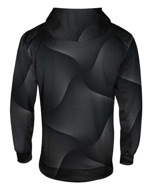 Badger Youth Warp Hooded Long Sleeve T-Shirt thumbnail 3