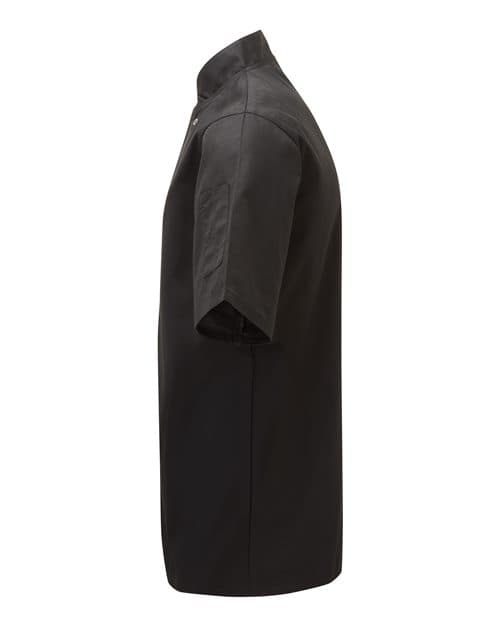 Artisan Collection by Reprime Unisex Ten Studded Front Short Sleeve Chef Coat thumbnail 6