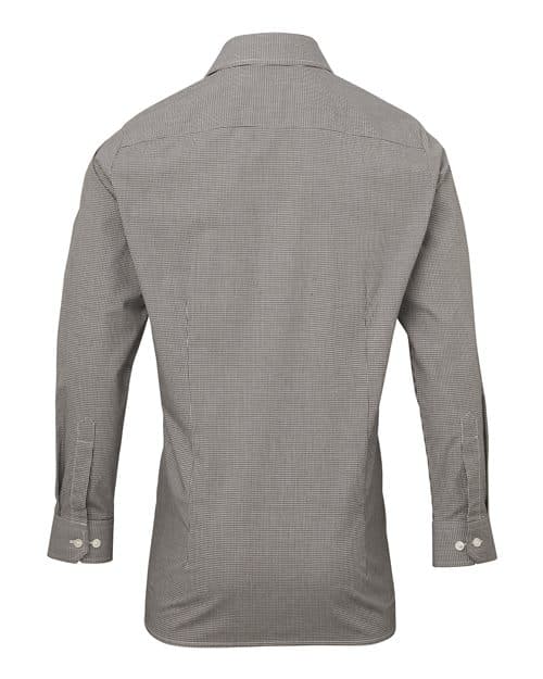 Artisan Collection by Reprime Men's Microcheck Gingham Cotton Shirt thumbnail 4