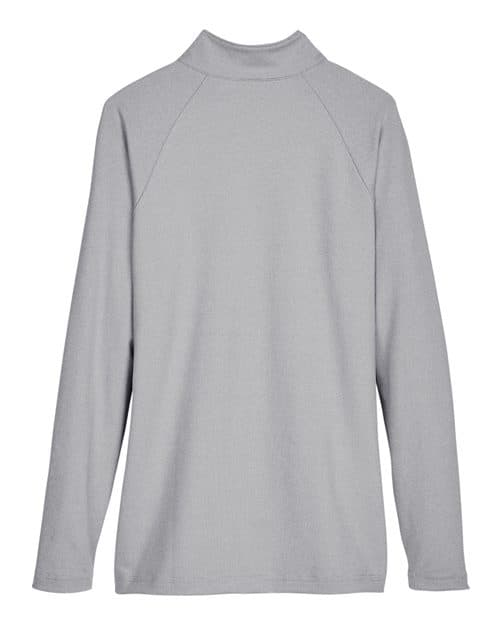 Devon & Jones Women's CrownLux Performance® Clubhouse Micro-Stripe Quarter-Zip Pullover thumbnail 4