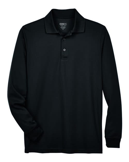 CORE365 Men's Tall Pinnacle Performance Long Sleeve Piqué Polo thumbnail 3