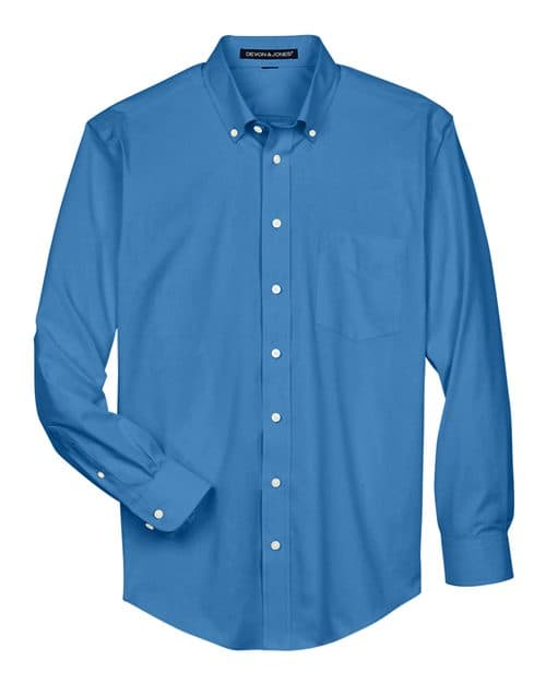 Devon & Jones Men's Crown Collection® Oxford Woven Dress Shirt thumbnail 3