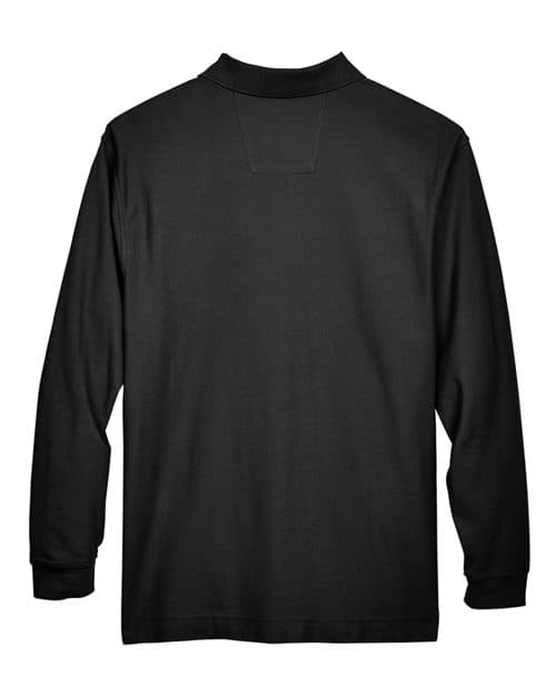 Devon & Jones Men's Pima Piqué Long Sleeve Polo thumbnail 4