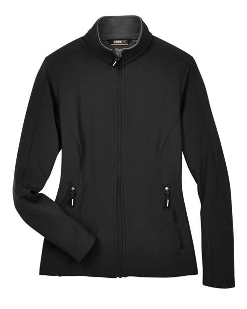 CORE365 Women's Cruise Two-Layer Fleece Bonded Soft Shell Jacket thumbnail 3