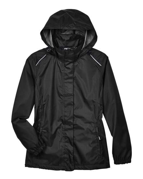 CORE365 Women's Climate Seam-Sealed Lightweight Variegated Ripstop Jacket thumbnail 3