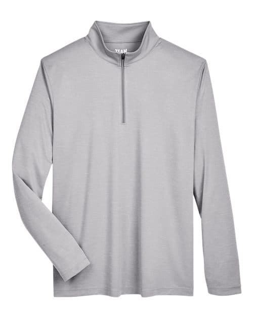 Team 365 Men's Zone Sonic Heather Performance Quarter-Zip Pullover thumbnail 3