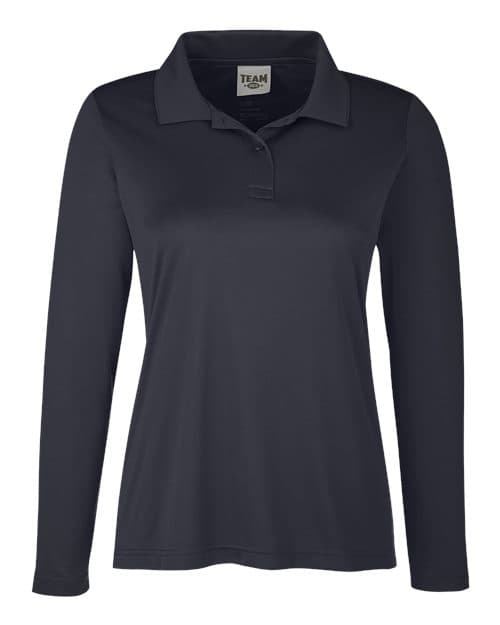 Team 365 Women's Zone Performance Long Sleeve Polo thumbnail 3