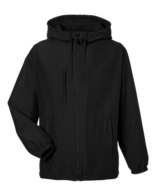 Harriton Unisex Flex Twill Hooded Jacket thumbnail 3
