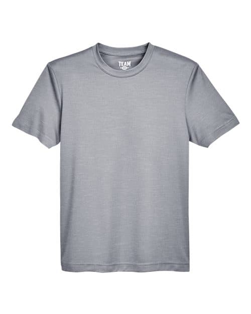 Team 365 Youth Sonic Heather Performance T-Shirt thumbnail 3