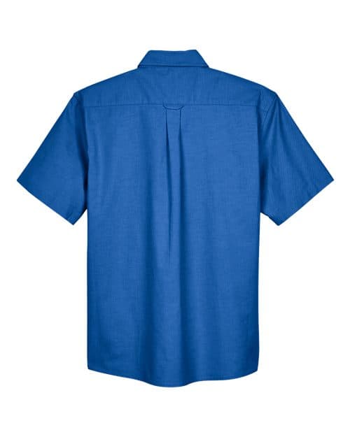 Harriton Men's Oxford Short Sleeve with Stain-Release thumbnail 4