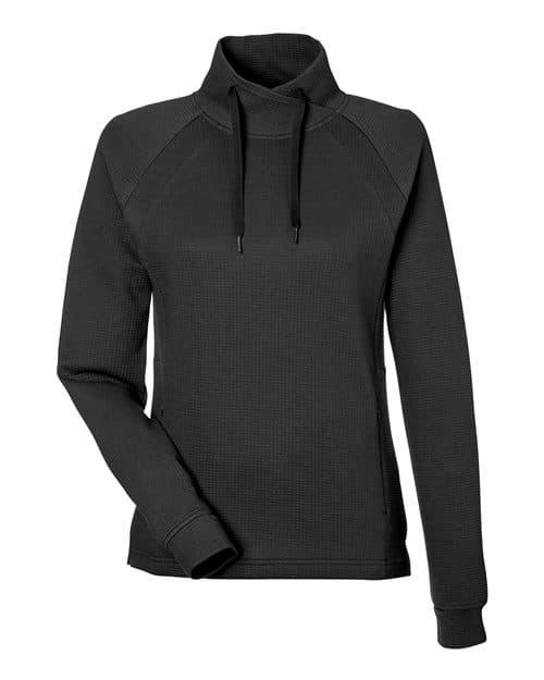 North End Women's Rhythm Waffle Cross-Neck Pullover thumbnail 3