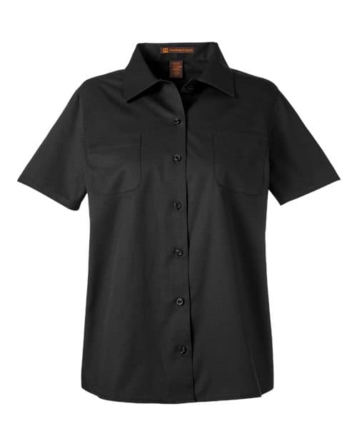 Harriton Women's Advantage IL Short Sleeve Dress Shirt thumbnail 3