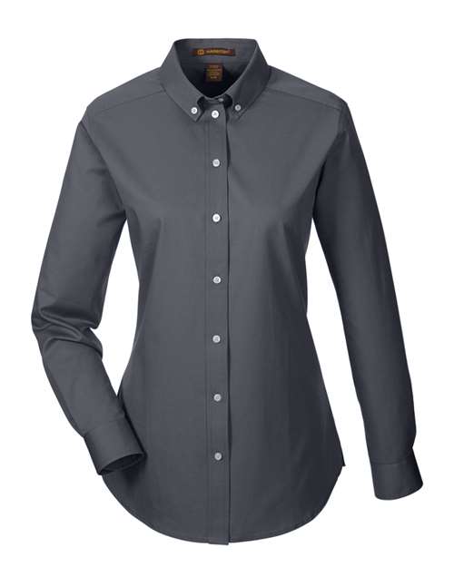 Harriton Women's Foundation Cotton Twill Shirt with Teflon thumbnail 3