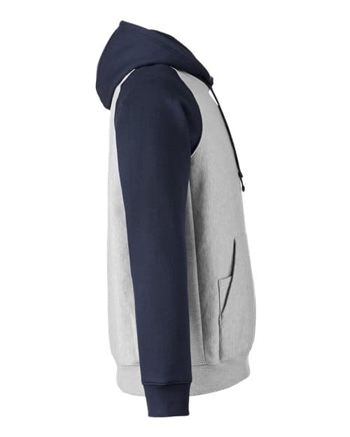 Team 365 Unisex Zone HydroSport™ Heavyweight Colorblock Hooded Sweatshirt thumbnail 6