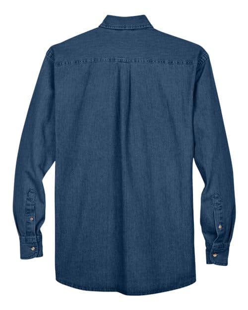 Harriton Men's Tall Denim Shirt thumbnail 4