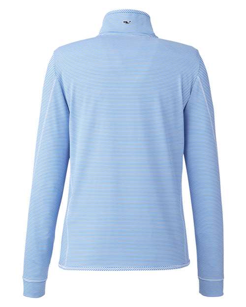 vineyard vines Women's Microstripe Sankaty Half-Zip Pullover thumbnail 4