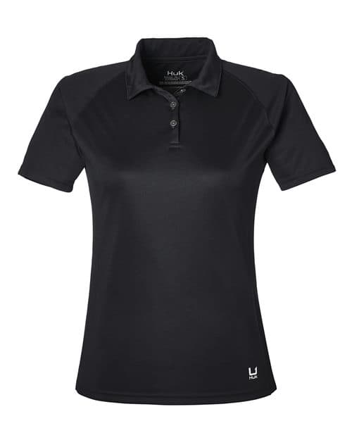HUK Women’s LoPro Solid Performance Polo thumbnail 3