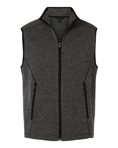 North End Men's Jasper Jacquard Fleece Vest thumbnail 3