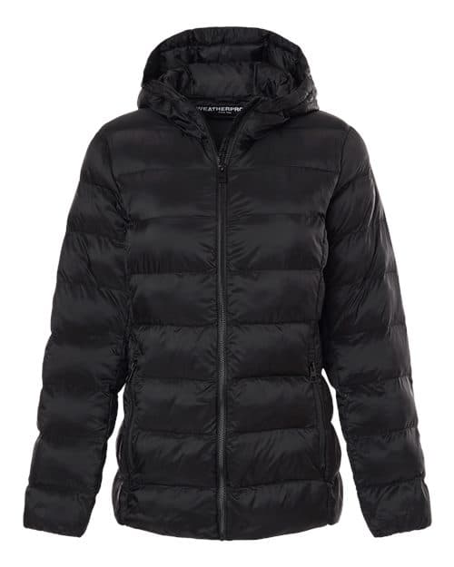 Weatherproof Women's Lightweight Poly-filled Hooded Puffer Jacket thumbnail 3