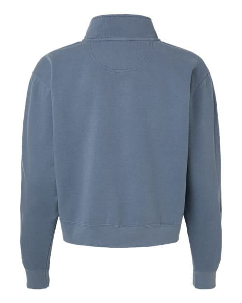 Comfort Colors Women's Garment-Dyed Mid-Length Quarter-Zip Sweatshirt thumbnail 4