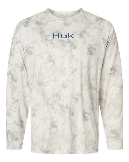 HUK Men's Airweight KS Printed Crewneck Pullover thumbnail 3