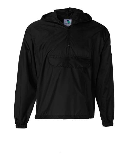 Augusta Sportswear Unisex Packable Half-Zip Hooded Pullover Jacket thumbnail 2