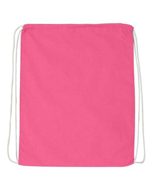 Q-Tees Economical Cotton Drawstring Bag thumbnail 2