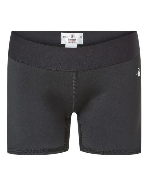 Badger Girls' Pro-Compression Shorts thumbnail 3