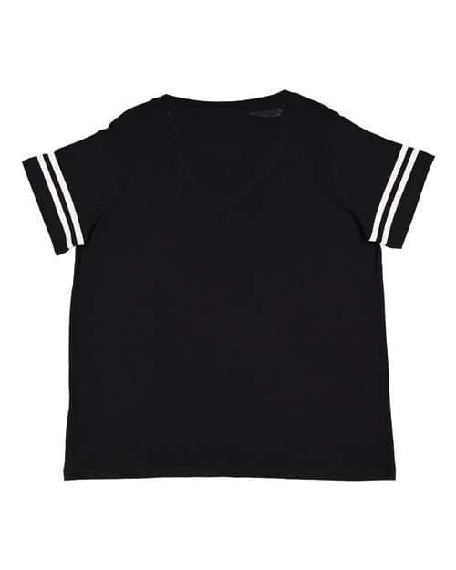 LAT Women's Curvy Collection Vintage Football Tee thumbnail 3