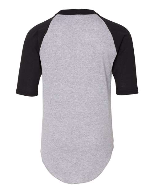Augusta Sportswear Youth Three-Quarter Sleeve Baseball Jersey thumbnail 3