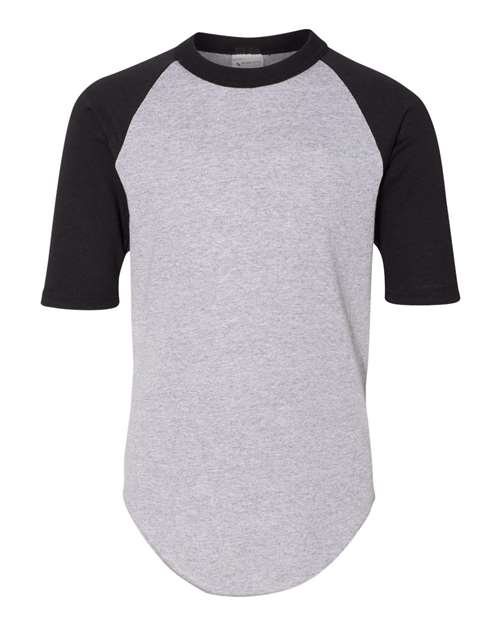 Augusta Sportswear Youth Three-Quarter Sleeve Baseball Jersey thumbnail 2