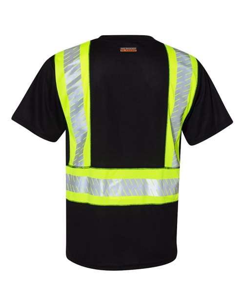 Kishigo Unisex EV Series® Enhanced Visibility Contrast Pocket T-Shirt thumbnail 3