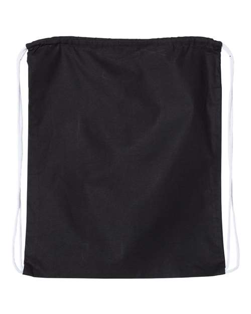 Q-Tees Large Economical Cotton Drawstring Bag thumbnail 3