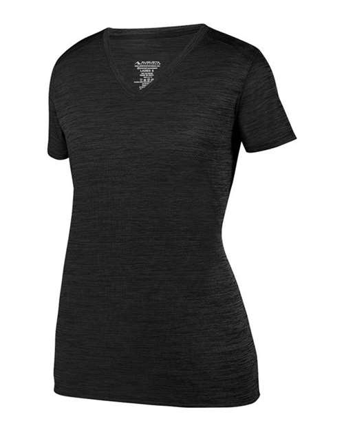 Augusta Sportswear Women's Shadow Tonal Heather Training V-Neck T-Shirt thumbnail 2