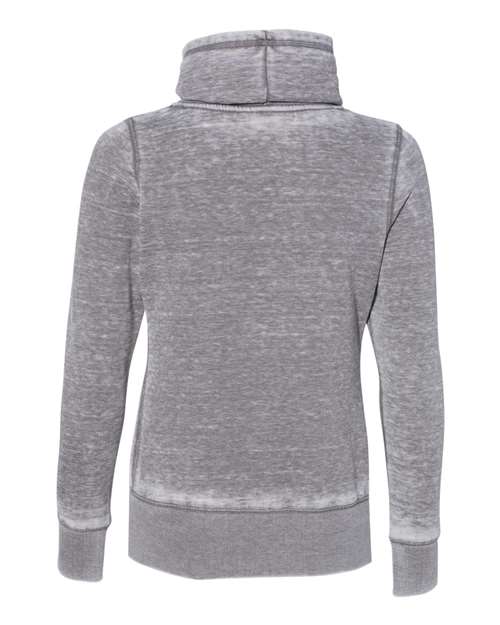 J. America Women’s Zen Fleece Cowl Neck Sweatshirt thumbnail 4