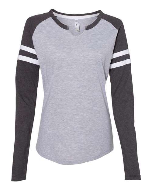 LAT Women's Fine Jersey Mash Up Long Sleeve T-Shirt thumbnail 2