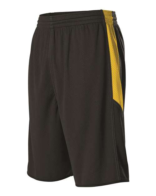 Alleson Athletic Men's Single Ply Reversible Basketball Shorts thumbnail 2