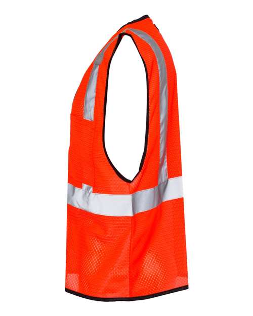 Kishigo Unisex Single Pocket Zipper Mesh Class 2 Vest thumbnail 4