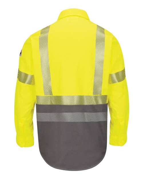 Bulwark Men's Hi-Visibility Color Block Uniform Shirt - EXCEL FR® ComforTouch® - 7 oz. thumbnail 3