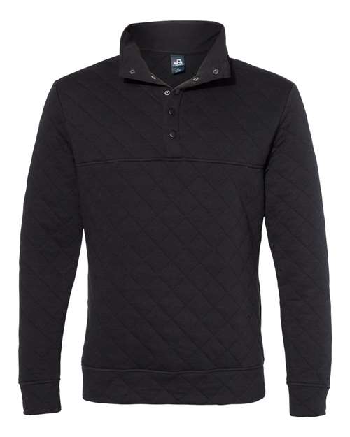 J. America Men's Quilted Half-Snap Pullover thumbnail 3