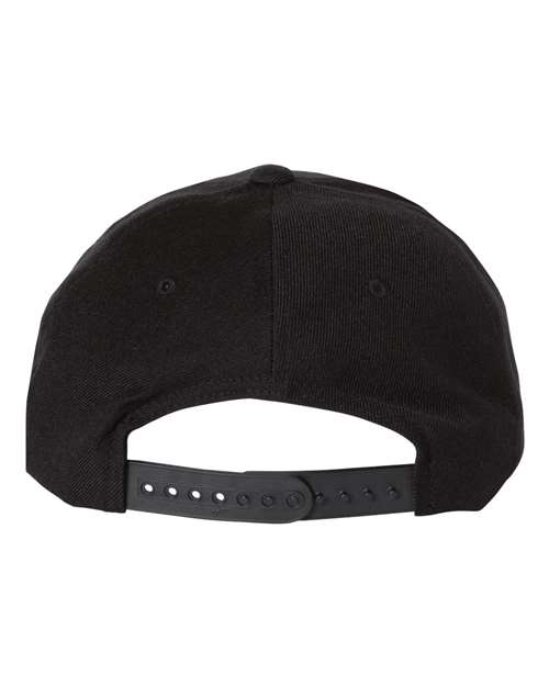 YP Classics Premium Five-Panel Curved Bill Snapback Cap thumbnail 3