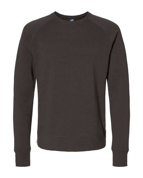 J. America Men's Ripple Fleece Raglan Crewneck Sweatshirt thumbnail 3