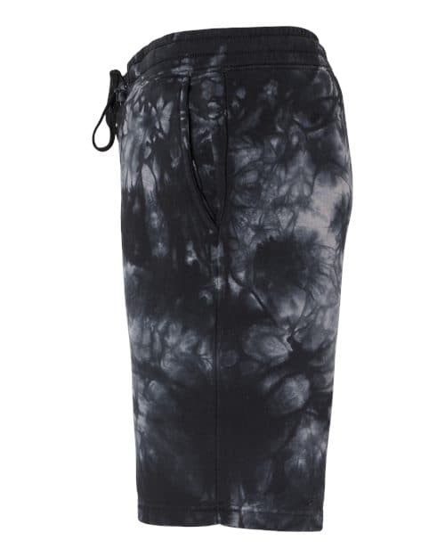 Independent Trading Co. Unisex Tie-Dyed Fleece Shorts thumbnail 6