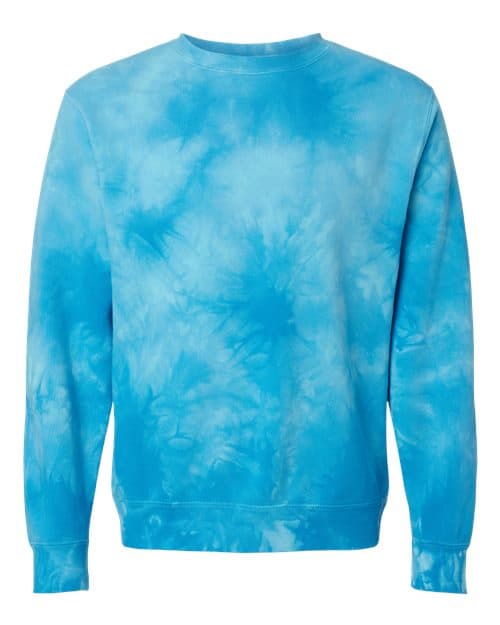 Independent Trading Co. Unisex Midweight Tie-Dyed Crewneck Sweatshirt thumbnail 3