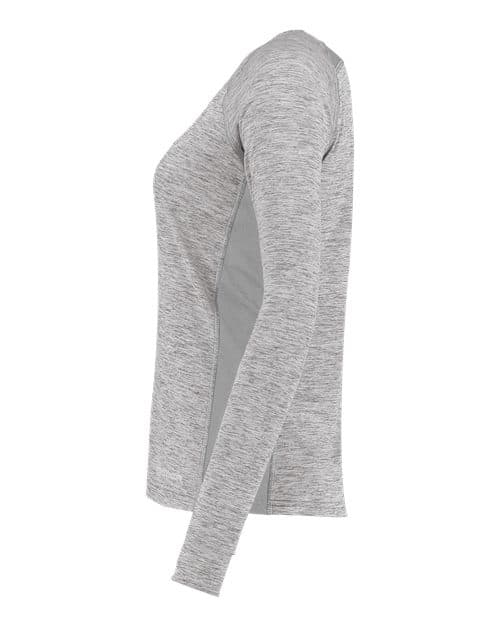 Holloway Women's Electrify CoolCore® Long Sleeve V-Neck T-Shirt thumbnail 4