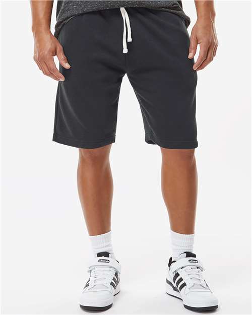 J. America Unisex Triblend Fleece Shorts thumbnail 2